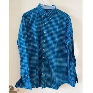 American Eagle gingham long sleeve button down